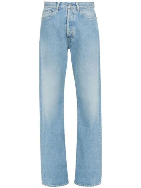 turn-up straight-leg jeans by MAISON MARGIELA