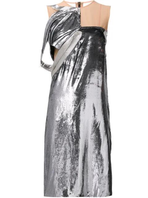 velvet overlay knee length dress by MAISON MARGIELA