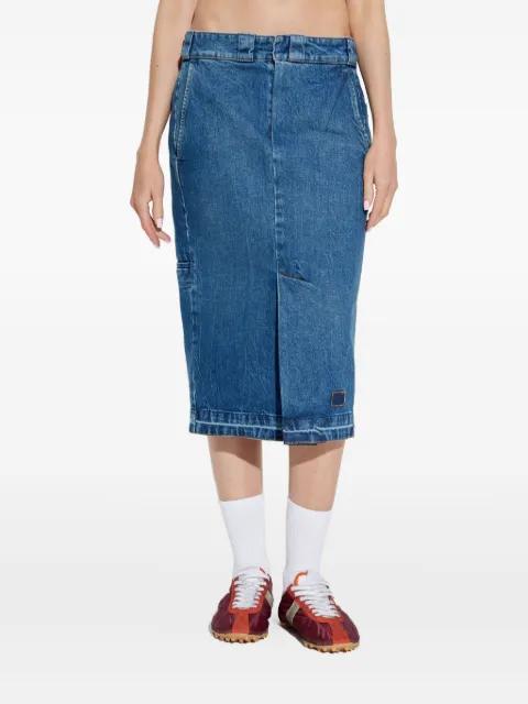 welt-pocket denim skirt by MAISON MARGIELA