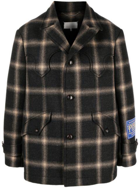 x Pendleton checked wool coat by MAISON MARGIELA