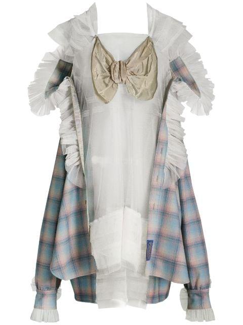 x Pendleton wool tulle shirt by MAISON MARGIELA