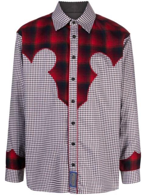x Pendleton yoke gingham shirt by MAISON MARGIELA
