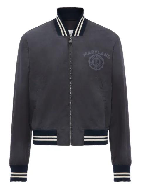 zip printed bomber jacket by MAISON MARGIELA
