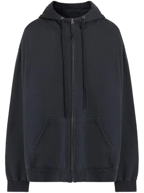 zipped drawstring hoodie by MAISON MARGIELA