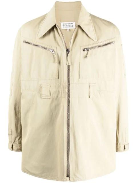 zipped-up fastening sports jacket by MAISON MARGIELA
