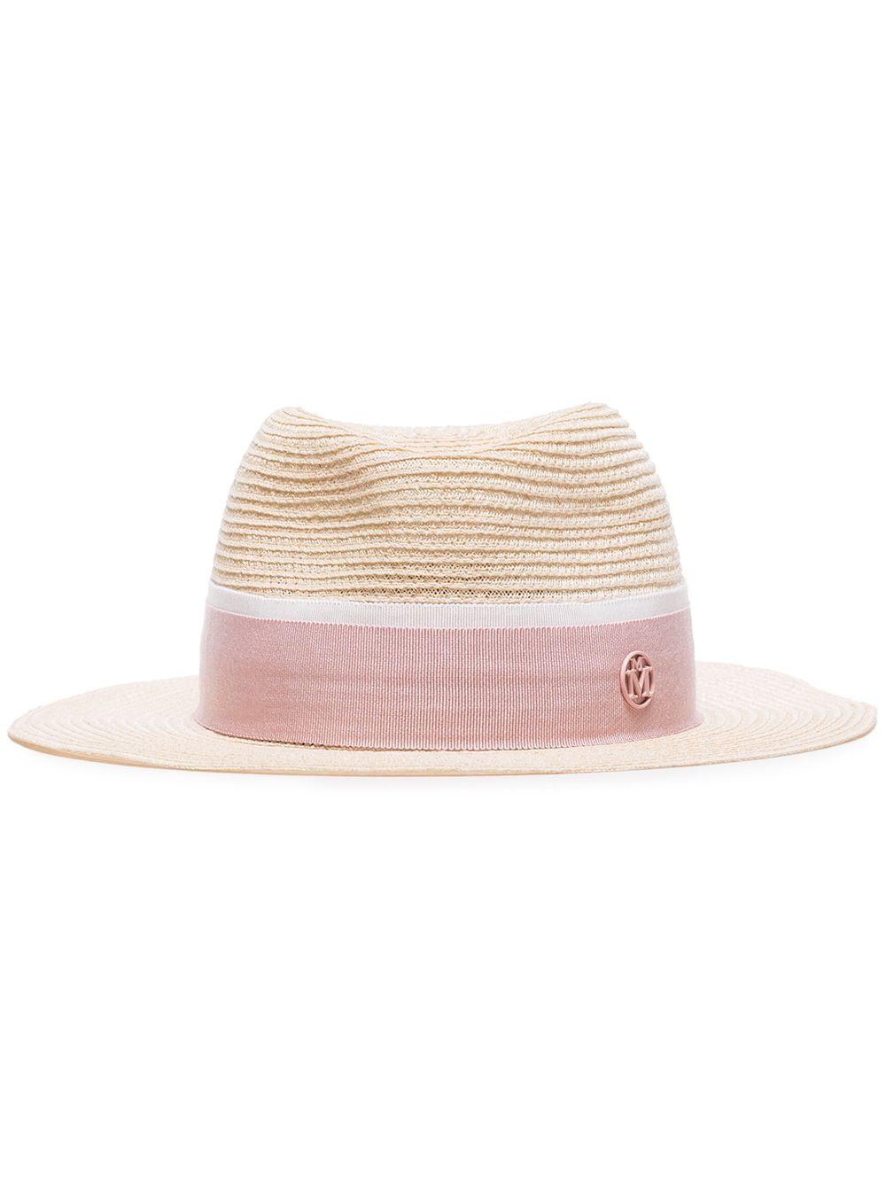 André straw Fedora hat by MAISON MICHEL