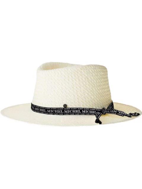 André straw Fedora hat by MAISON MICHEL