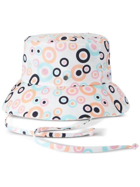 Angele graphic-print cotton bucket hat by MAISON MICHEL