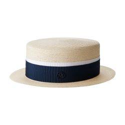 Auguste canotier hat by MAISON MICHEL