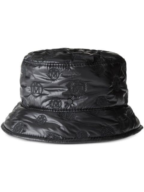 Axel embroidered-monogram bucket hat by MAISON MICHEL