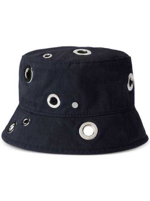 Axel eyelet-detail bucket hat by MAISON MICHEL