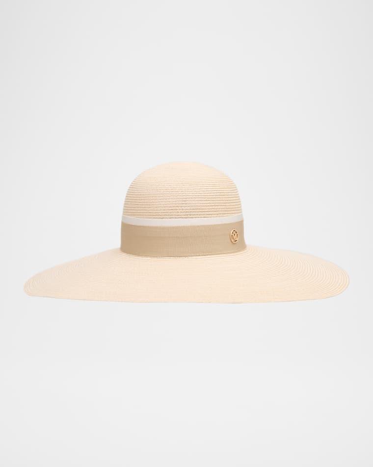 Blanche Straw Hat by MAISON MICHEL