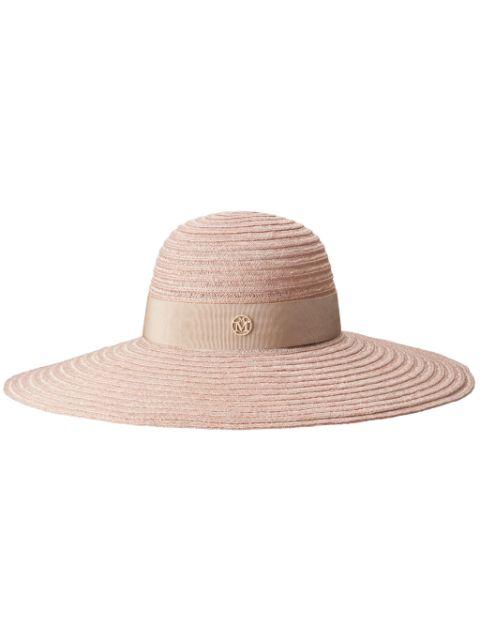 Blanche capeline hat by MAISON MICHEL