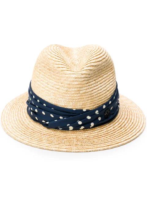 Bobbie straw sun hat by MAISON MICHEL