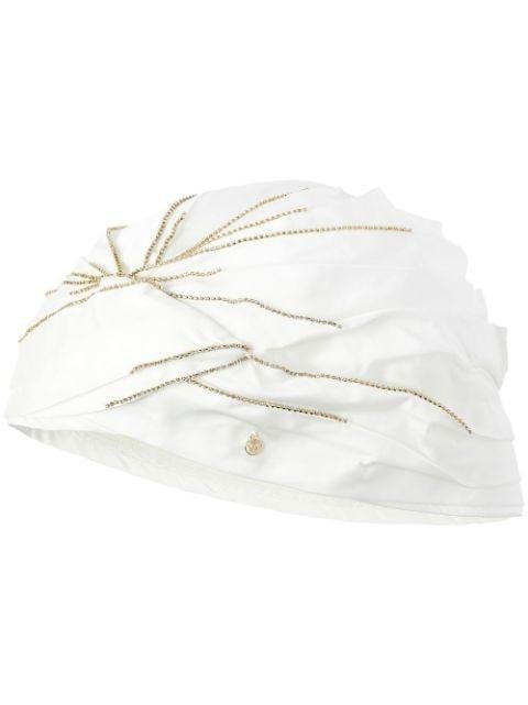 Carrie chains turban by MAISON MICHEL