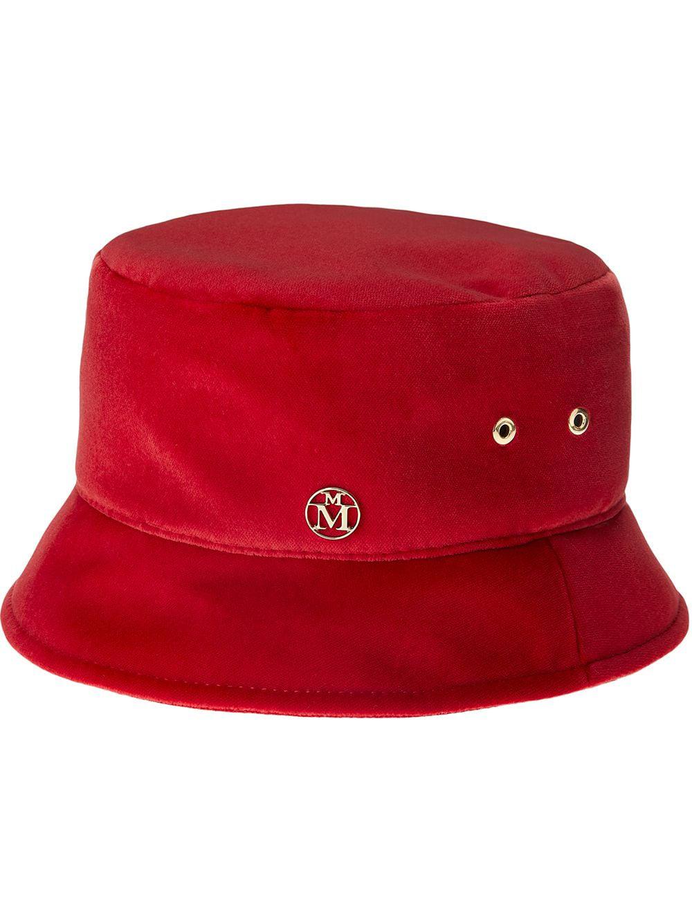 Chinese New Year logo-plaque bucket hat by MAISON MICHEL