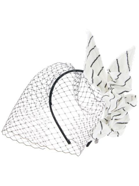 Clementine sequin-embellished veil by MAISON MICHEL