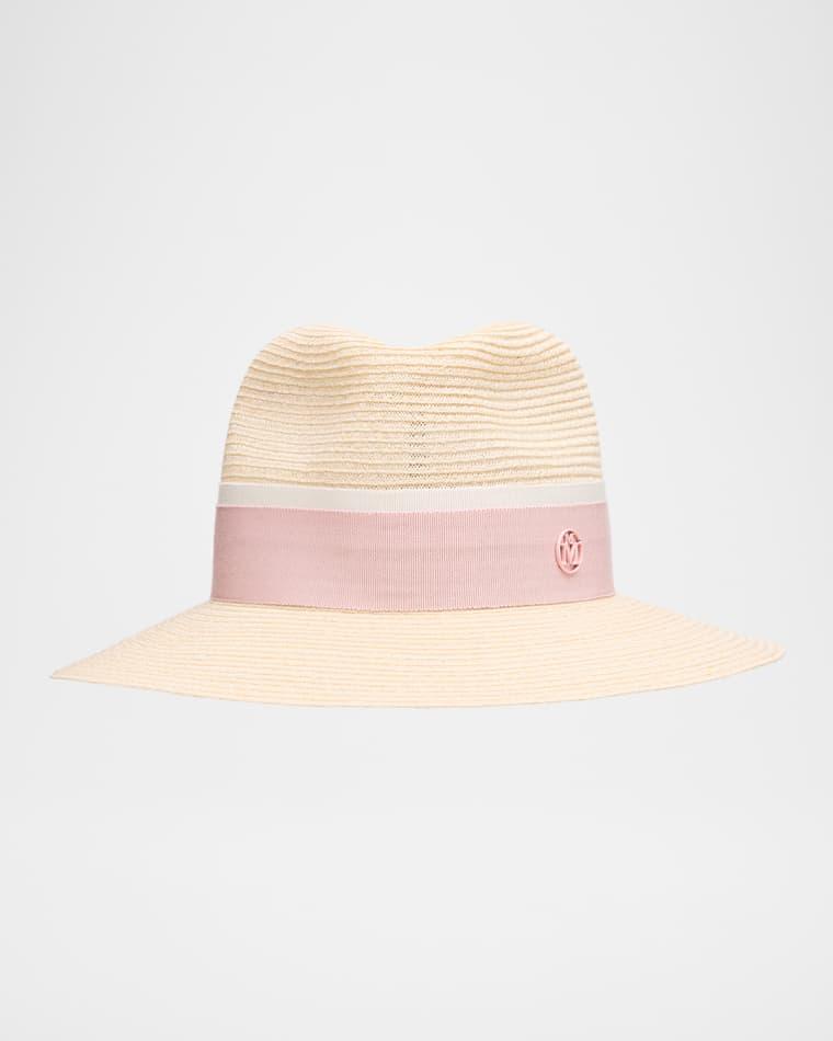 Henrietta Straw Fedora by MAISON MICHEL