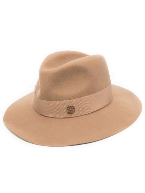 Henrietta felt Fedora hat by MAISON MICHEL