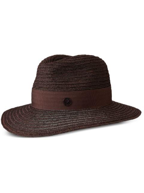 Henrietta straw Fedora hat by MAISON MICHEL