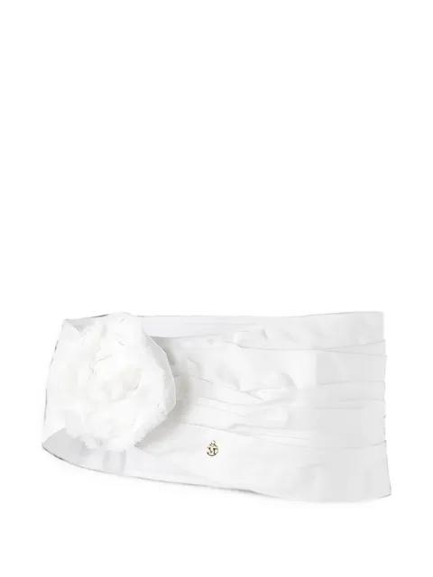 Hiromi flower-detail headband by MAISON MICHEL