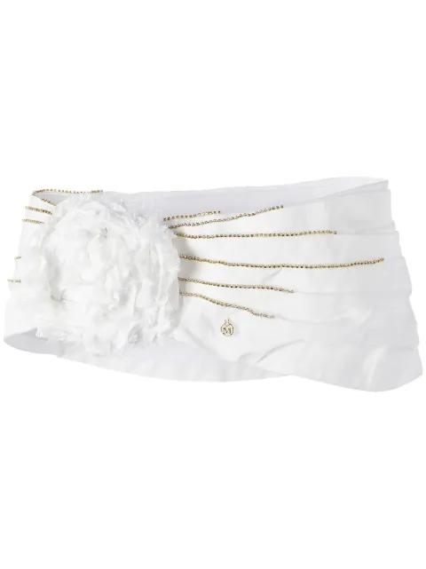 Hiromi flower headband by MAISON MICHEL