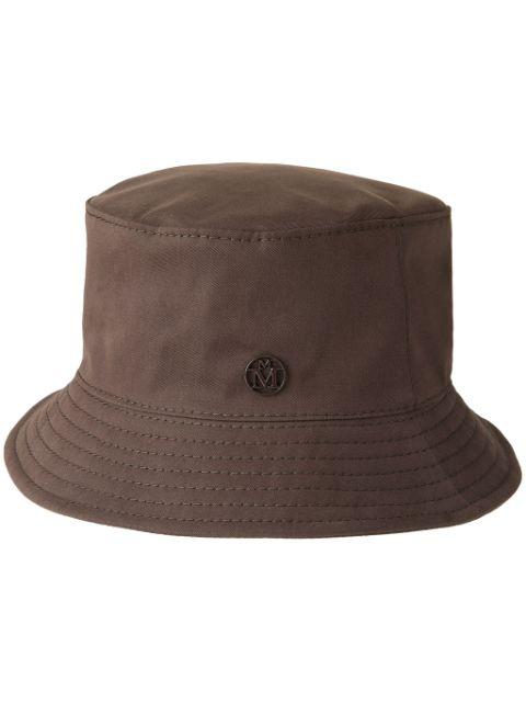 Jason appliqué-logo bucket hat by MAISON MICHEL