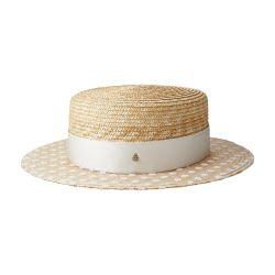 Kiki, canotier hat by MAISON MICHEL