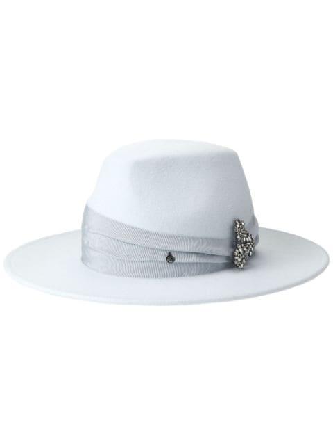 Kyra wool felt fedora by MAISON MICHEL