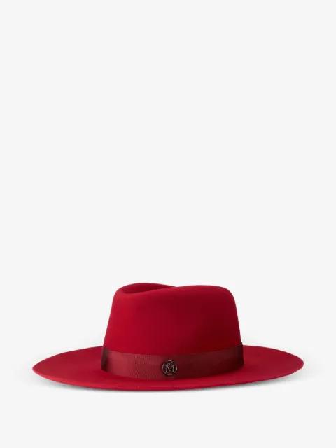 Mimi logo-embellished hat by MAISON MICHEL