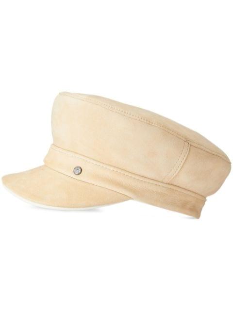 New Abby reversible leather cap by MAISON MICHEL