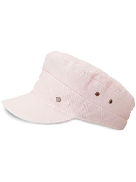 Romy eyelet-detail cotton cap by MAISON MICHEL