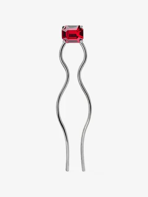 Shelbie crystal-embellished hair pin by MAISON MICHEL