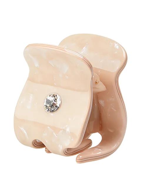 Skipper crystal-embellishment hair clip by MAISON MICHEL