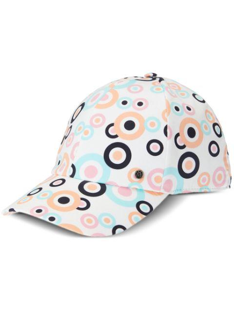 Tiger graphic-print cotton cap by MAISON MICHEL