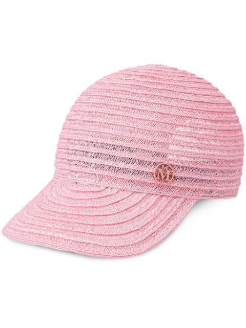 Tiger interwoven cap by MAISON MICHEL