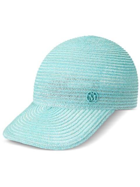 Tiger logo-plaque cap by MAISON MICHEL