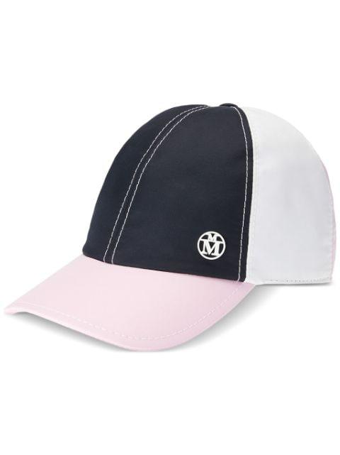 Tiger panelled cap by MAISON MICHEL