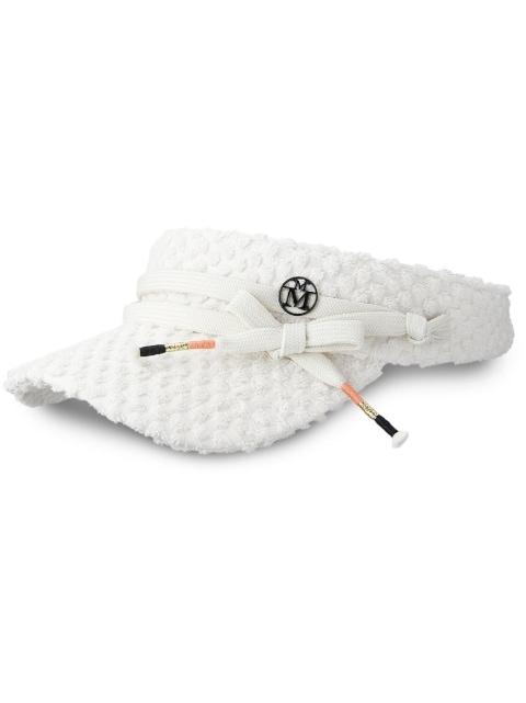 Tiger polka-dot sponge visor by MAISON MICHEL