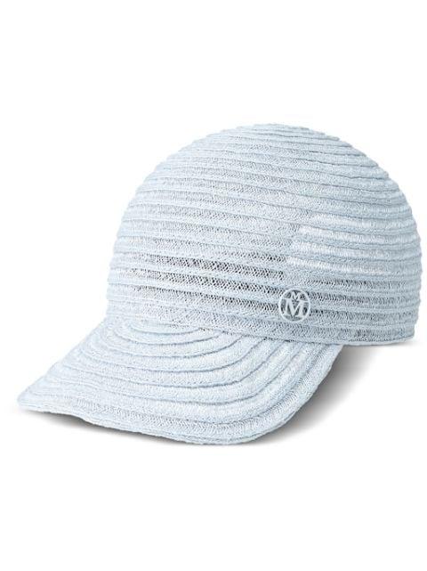 Tiger straw baseball cap by MAISON MICHEL