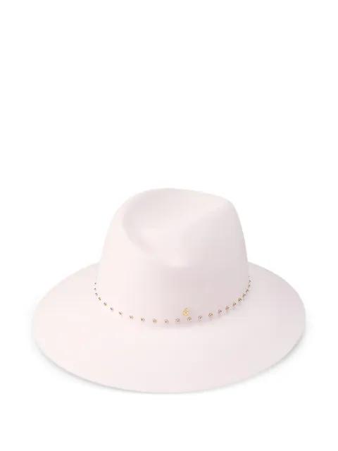 Virginie beaded fedora hat by MAISON MICHEL