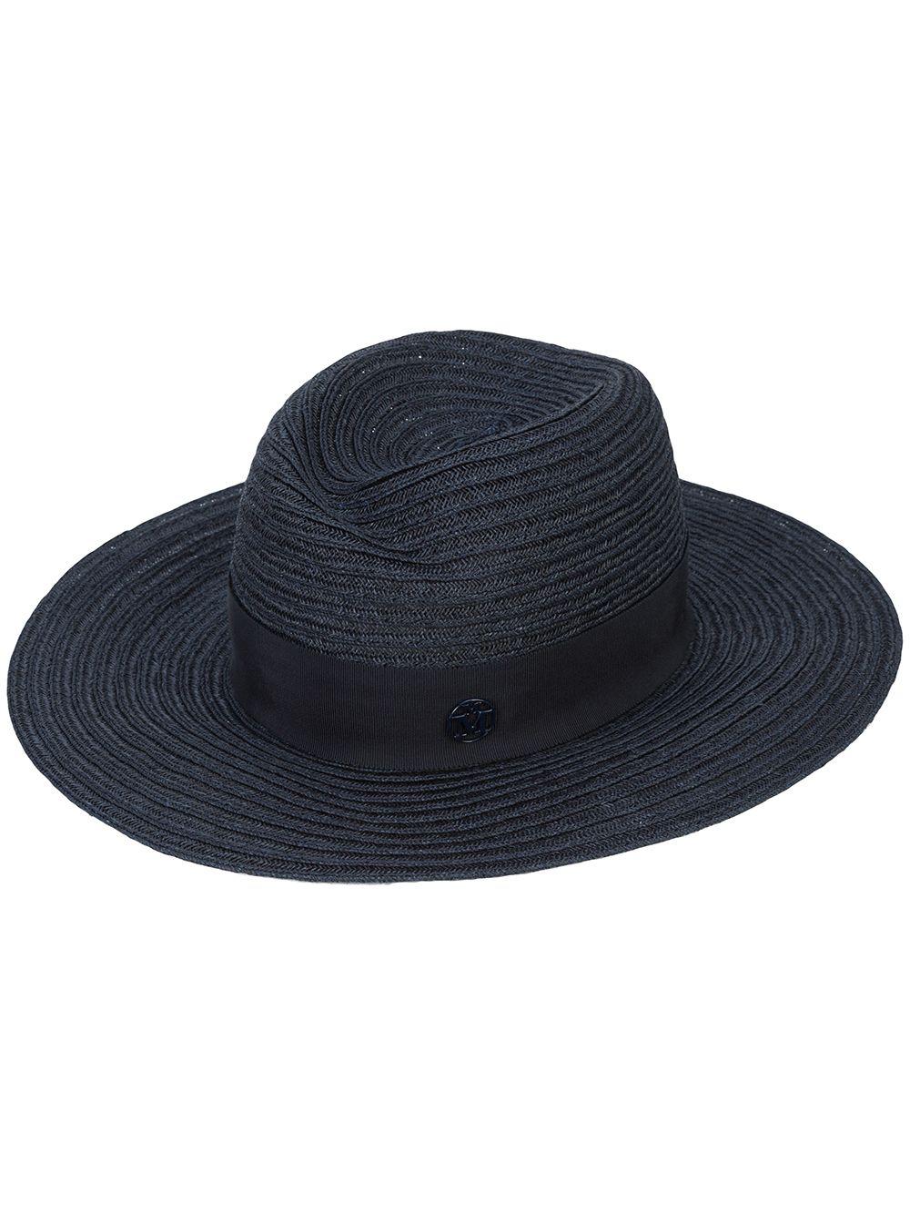 Virginie straw Fedora hat by MAISON MICHEL