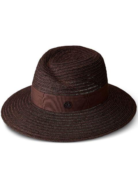 Virginie straw Fedora hat by MAISON MICHEL