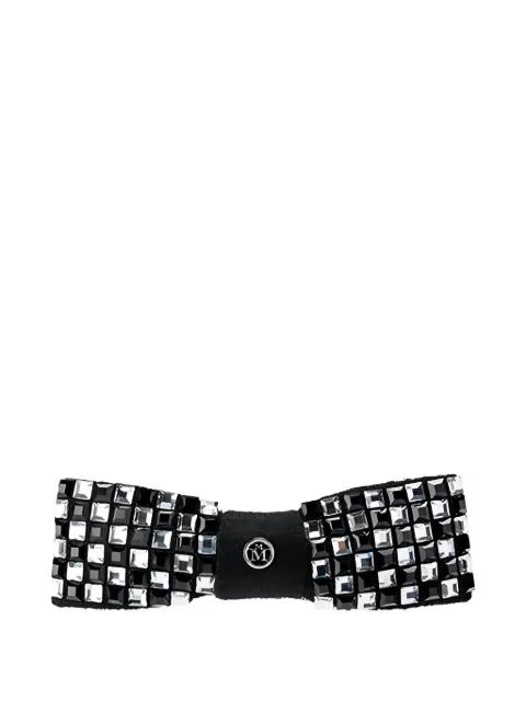 crystal-embellished bow hair clip by MAISON MICHEL