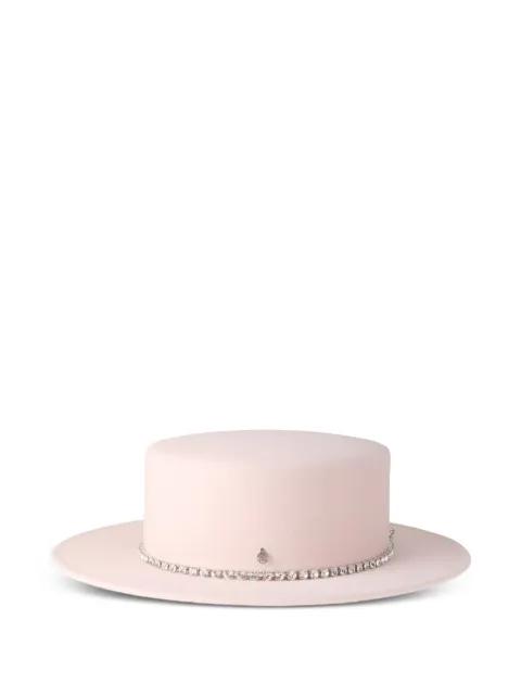 crystal-embellished hat by MAISON MICHEL