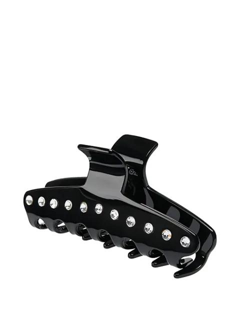 crystal-embellishment hair clip by MAISON MICHEL
