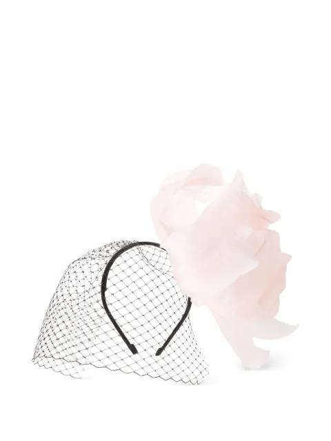 floral-appliqué headband by MAISON MICHEL