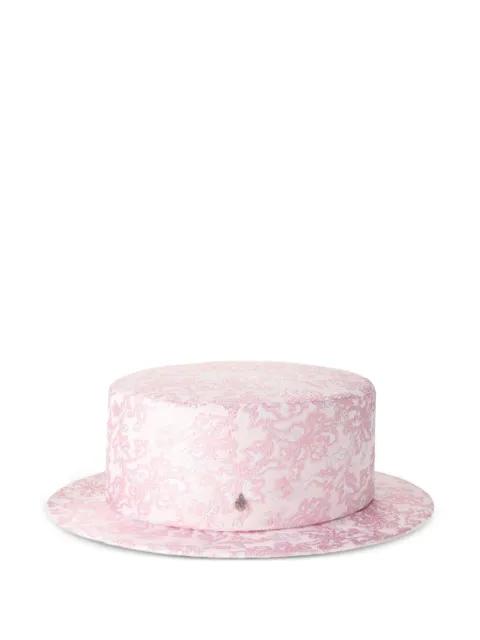 jacquard hat by MAISON MICHEL