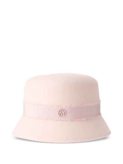 logo-plaque hat by MAISON MICHEL