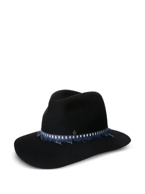 logo-plaque hat by MAISON MICHEL